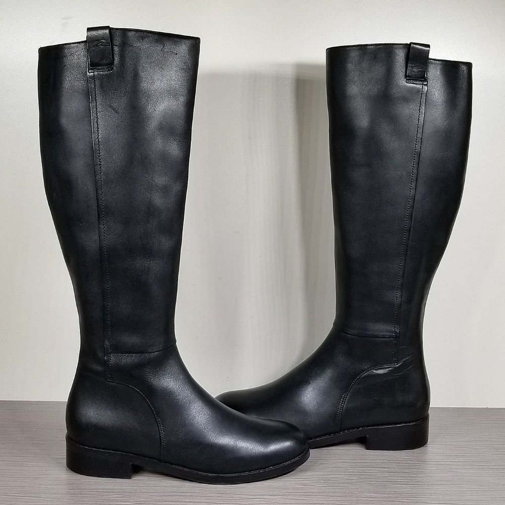 Cole Haan Sleek Black Knee-High Boots